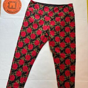 Intro‎ Love The Fit Leggings Revolutionary Tummy Control 2x holiday
Poinsettias